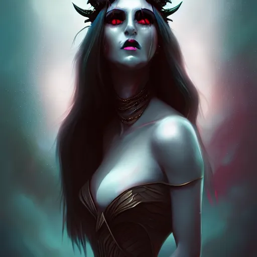 Image similar to Goddess of death, digital painting, artstation, concept art, smooth, sharp focus