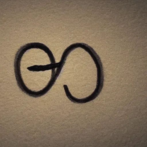 Prompt: the number that comes after infinity, written with pencil, on a sheet of paper