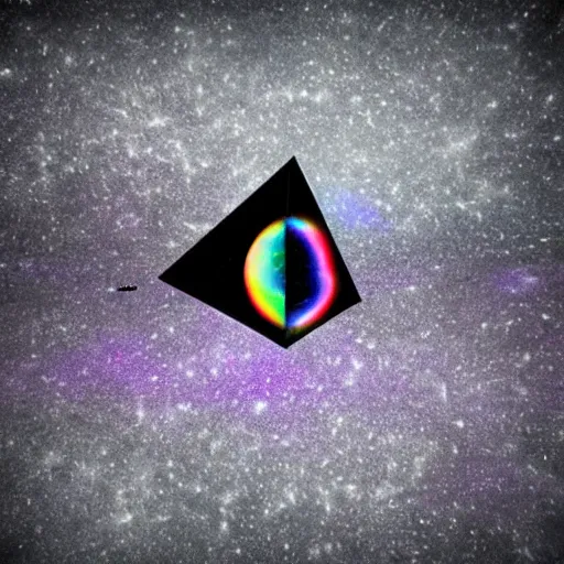 Prompt: alternate version of pink floyd's dark side of the moon album cover 3d blender render