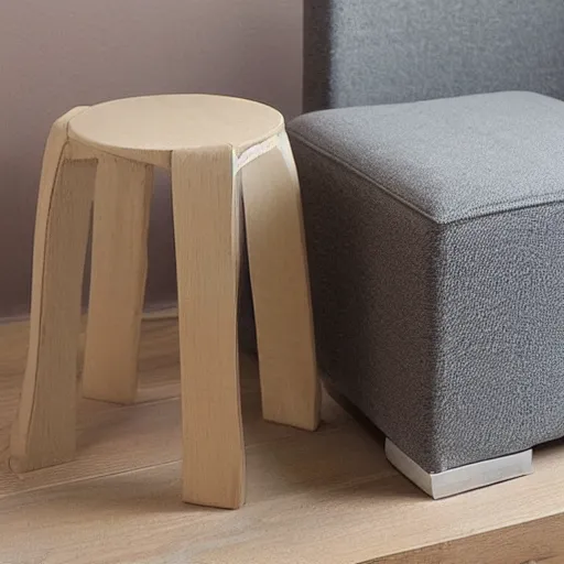 Image similar to a minimalistic stool