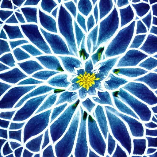 Image similar to flower like a frost pattern