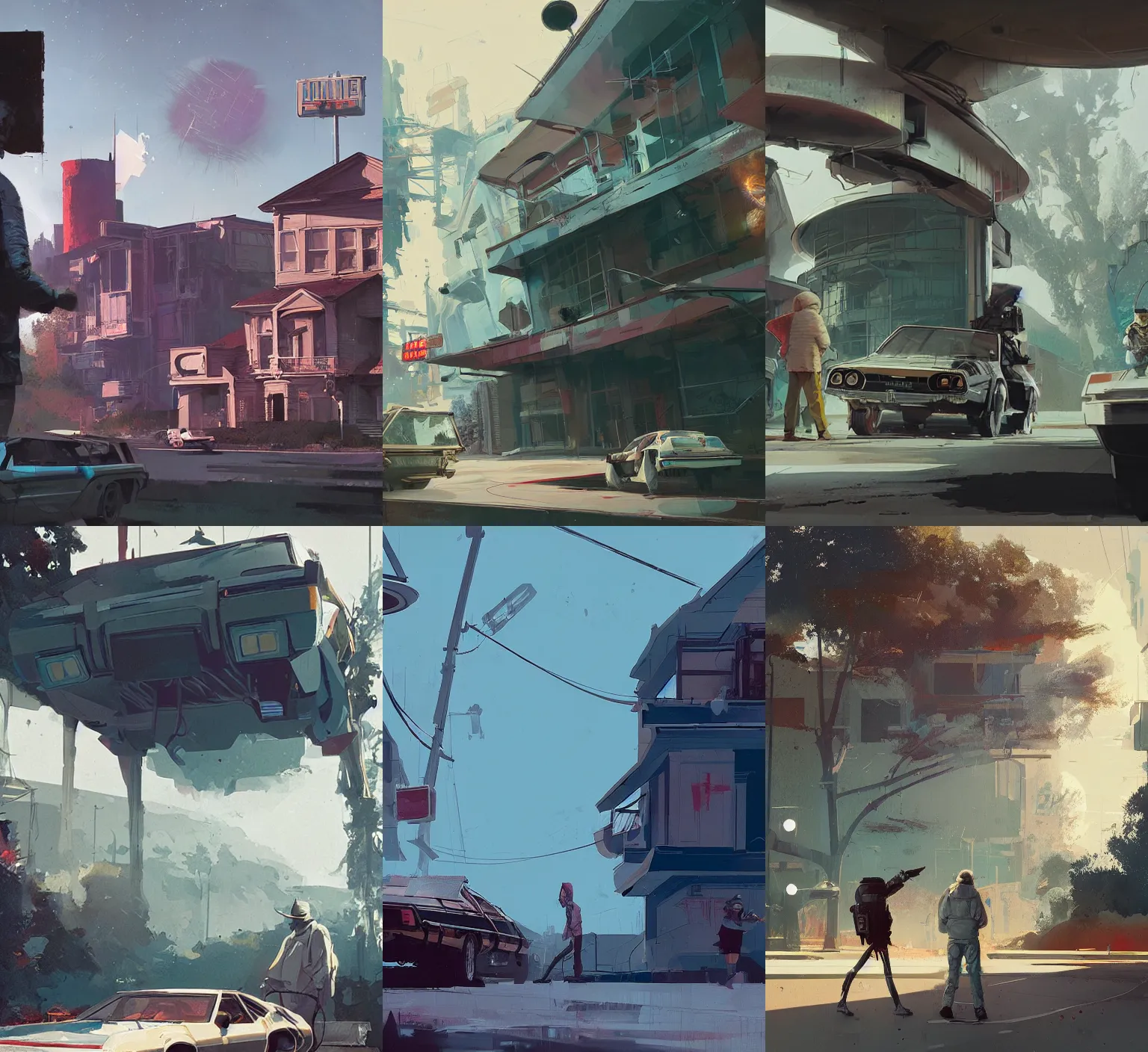 Prompt: a frame from back to the future movie by Ismail Inceoglu, jamie hewlett , Vray