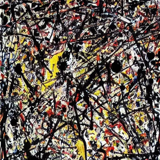 Prompt: holy hole by Jackson Pollock
