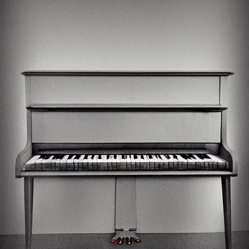 Prompt: early piano noticing, digital art