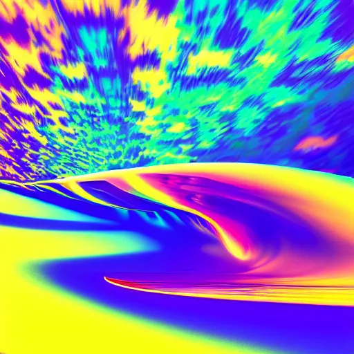 Image similar to psychedelic surfing, octane render, 8k, ultra detailed