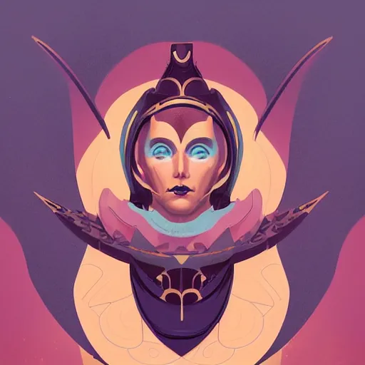 Image similar to portrait of a victorian duke, girl with a stylized mask, curvy, royal style, elite, gold, art deco, symmetry, stylized illustration by peter mohrbacher, moebius, victo ngai, vivid colorful comic style, line sleek, diesel punk