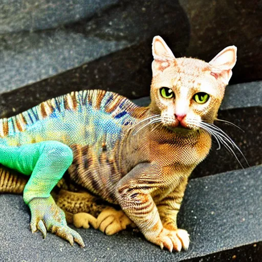 Image similar to magical cat lizard