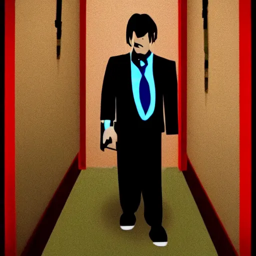 Image similar to Stanley from The Stanley Parable as The American Psycho