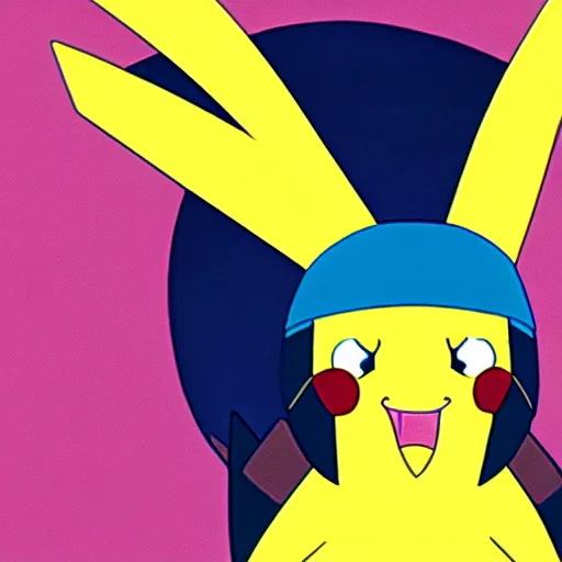 Image similar to epic movie poster summer blockbuster pikachu stars in bobs burgers