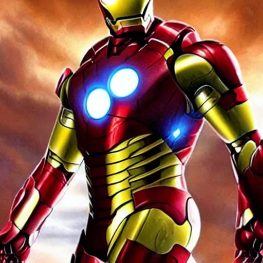 Image similar to photo of robert downey jr as iron man in real life