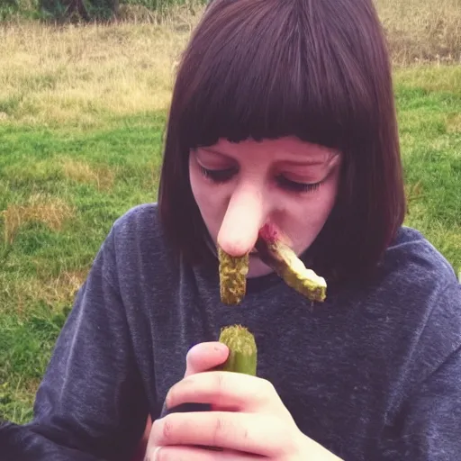 Image similar to pickle smoking a joint