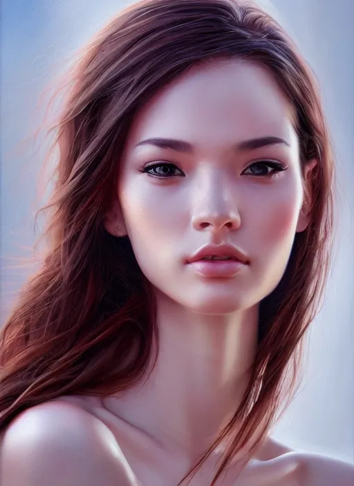 Image similar to photo of a gorgeous young woman in the style of stefan kostic, realistic, sharp focus, 8k high definition, insanely detailed, intricate, elegant, art by stanley lau and artgerm