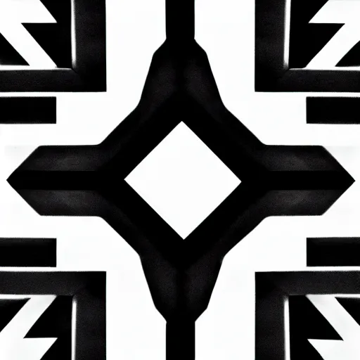 Image similar to black and white symbol by karl gerstner, monochrome, 8 k scan, centered, symetrical, satisfying, bordered