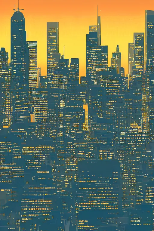 Image similar to cat overlooking bustling downtown city at night, pixel digital artstyle HD