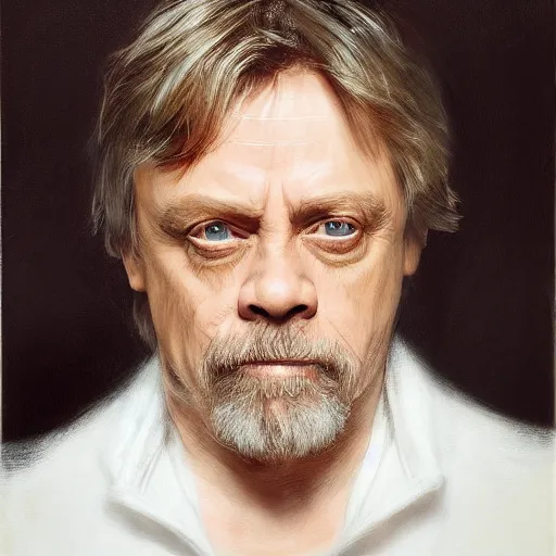 Prompt: mark hamill by ruan jia, portrait