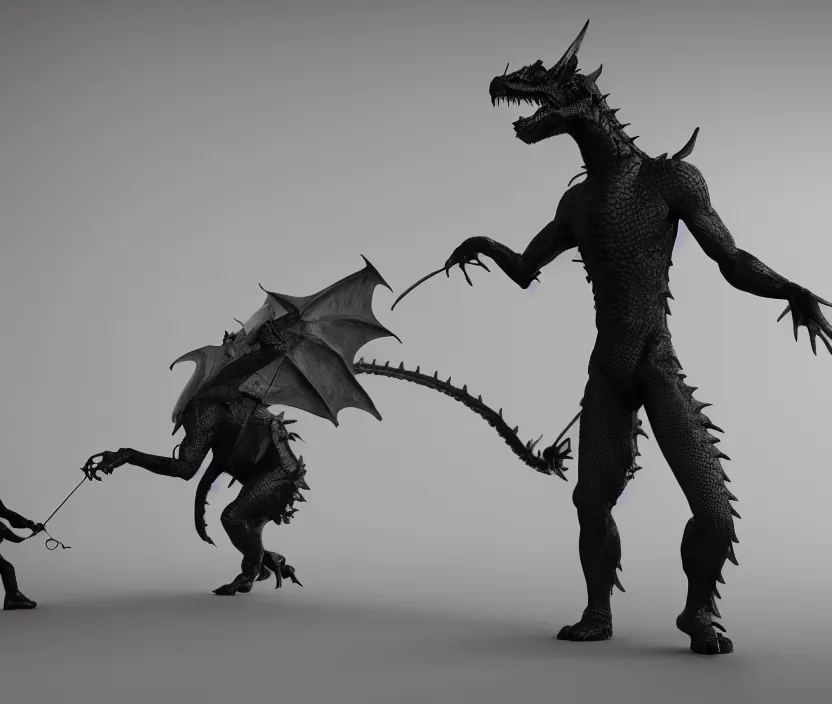 Prompt: Boy petting black dragon, octane render, trending artsation, artwork, cinematic, hyperrealism, high detail, 8k, octane render