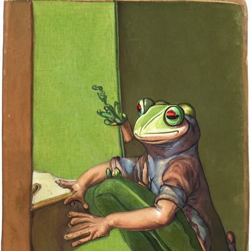 Image similar to jean - frog grenouille, an autoportrait