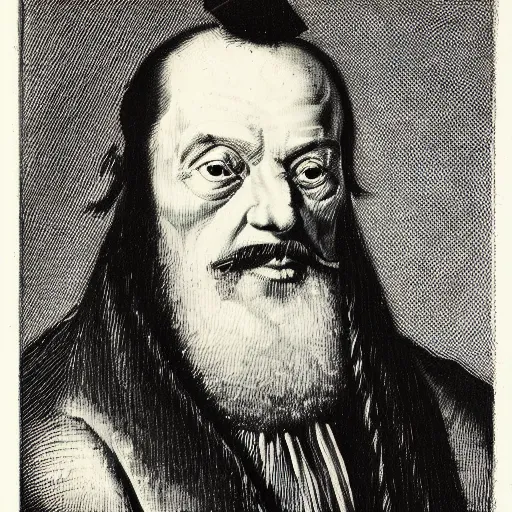 Image similar to portrait vladimir zelenskii, style of jacques callot