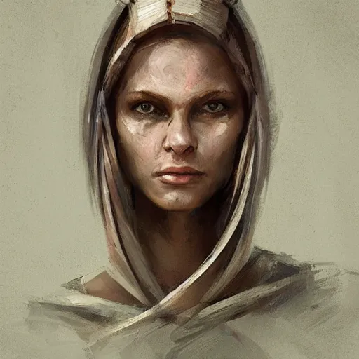 Image similar to portrait of a woman by greg rutkowski, she is about 3 0 years old, slavic, pretty, blond hair with two strans around her face, devastated expression, helplessness and denial, she is wearing a futuristic space gear, highly detailed portrait, digital painting, artstation, concept art, smooth, sharp foccus ilustration, artstation hq.