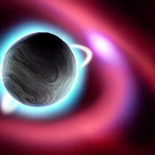 Image similar to a black hole dematerializing planet earth