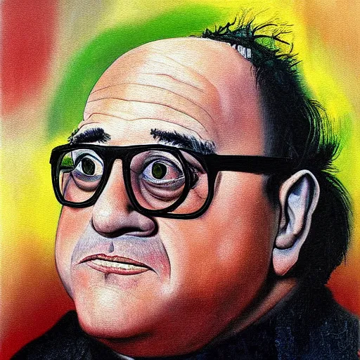 Image similar to Danny Devito painting by Salvador Dalí