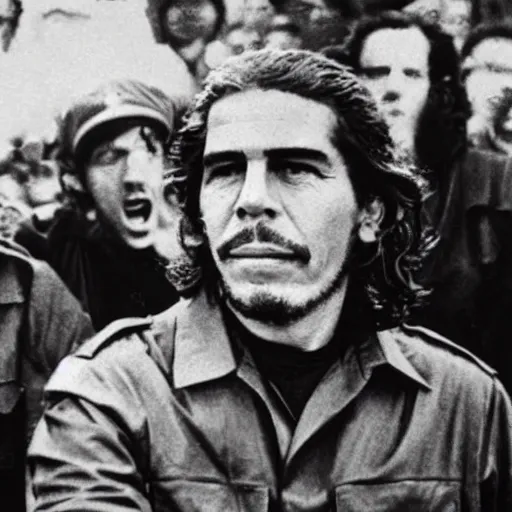 Image similar to Historical photo of Jeffrey Epstein as Che Guevara