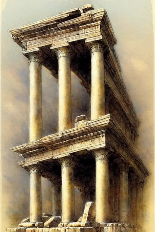 Image similar to (((((new roman temple . muted colors.))))) by Jean-Baptiste Monge !!!!!!!!!!!!!!!!!!!!!!!!!!!