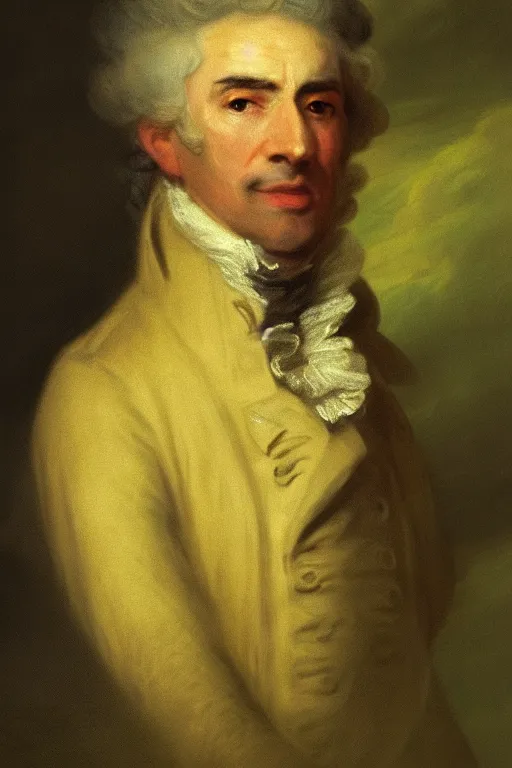 Prompt: a portrait of Joseph Joubert by Thomas Gainsborough, oil painting, masterpiece, old master, grand master, digital painting, concept art, smooth, sharp focus, illustration