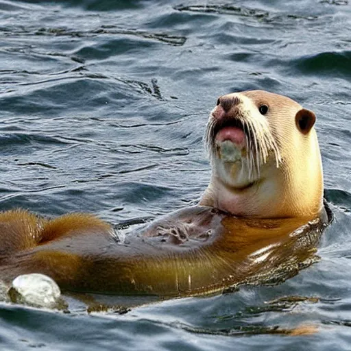 Prompt: kim jong un as an otter