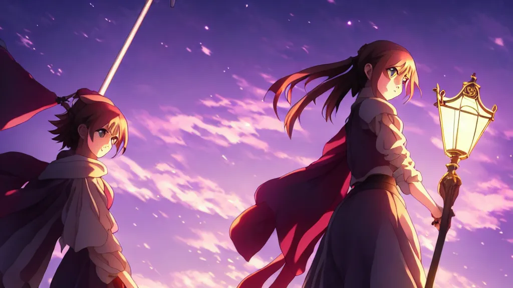 Image similar to emma watson in heavens feel movie, demon slayer, ufotable, high quality, artgerm, under street lamp, on a street at night, fate stay night, unlimited blade works, greg rutkowski, high resolution, dynamic pose, close up, street clothes, action, anime, koyoharu gotouge, sakuga