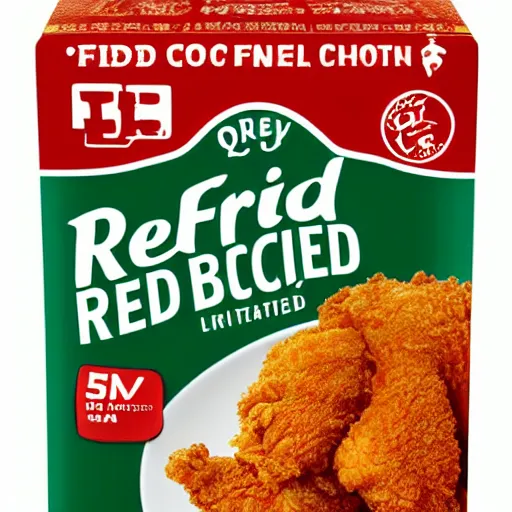 Prompt: fried chicken red hd crispy