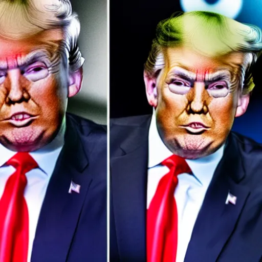 Prompt: trump with plastic surgery