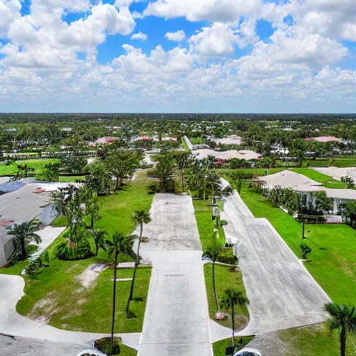 Prompt: pembroke pines florida ground view