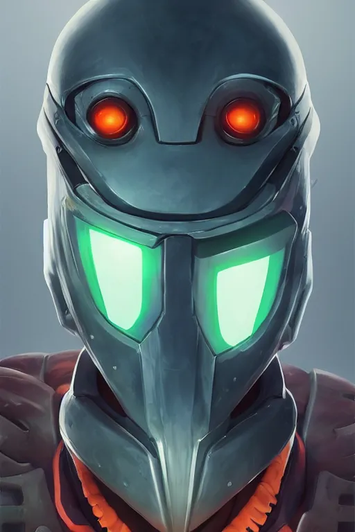 Image similar to epic mask helmet robot ninja portrait stylized as fornite style game design fanart by concept artist gervasio canda, behance hd by jesper ejsing, by rhads, makoto shinkai and lois van baarle, ilya kuvshinov, rossdraws global illumination radiating a glowing aura global illumination ray tracing hdr render in unreal engine 5