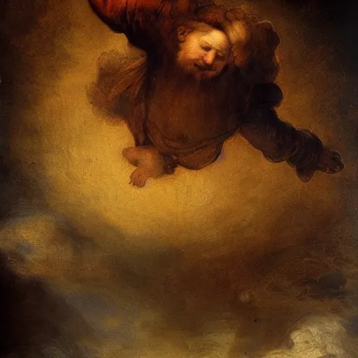 Prompt: a beautiful renaissance painting of a fart cloud by Rembrandt, trending on artstation, finely detailed, detailed