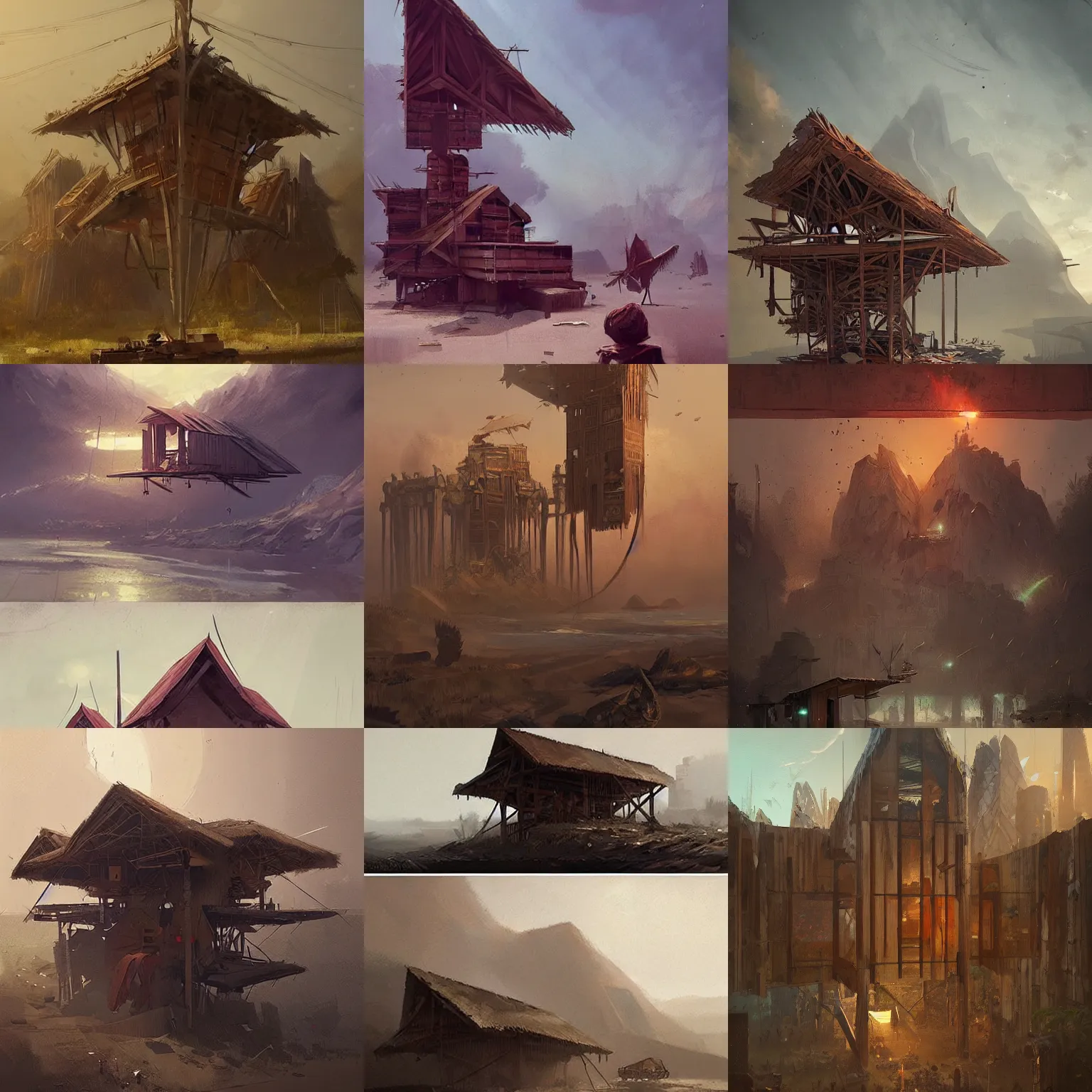 Prompt: cargo cult architecture and symbols by greg rutkowski, trending on artstation, favorites on deviantart, high quality art. artwork masterpieces, award winning