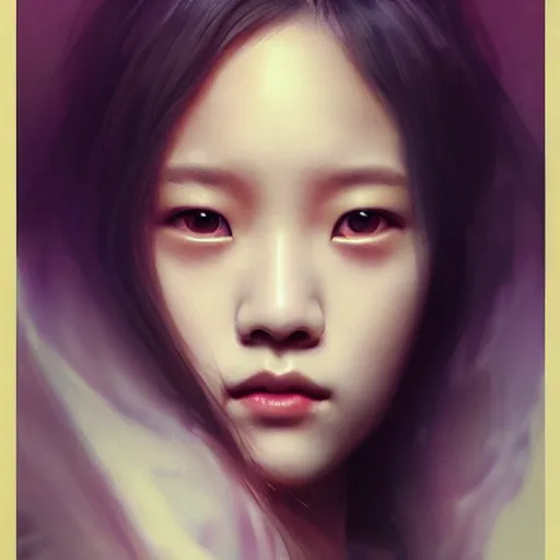 Image similar to jisoo of blackpink, hyperrealistic portrait, bladerunner street, art of elysium by jeremy mann and alphonse mucha, fantasy art, photo realistic, dynamic lighting, artstation, poster, volumetric lighting, very detailed face, 8 k, award winning