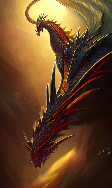Prompt: a dragon with well defined shining scales, portrait, sharp focus, fantasy, digital art, concept art, dynamic lighting, epic composition, by emylie boivin, rossdraws