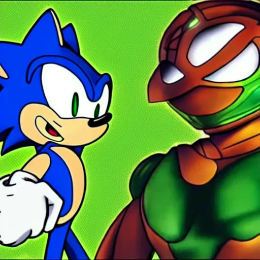 Prompt: sonic the hedgehog as green lantern