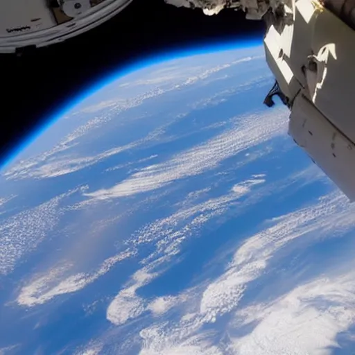 Image similar to cloud formation in the south indian ocean. photo taken by an astronaut aboard the iss