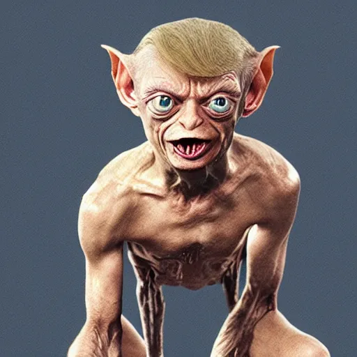 Prompt: Donald Trump as Gollum