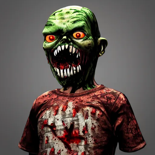 Image similar to angry zombie - head gta v game symbol, style of stephen bliss, zombie - apocalypse, icon, icon, unreal engine, octane render