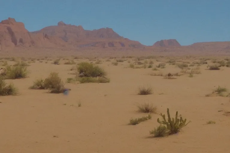 Prompt: desert mesa, matte painting