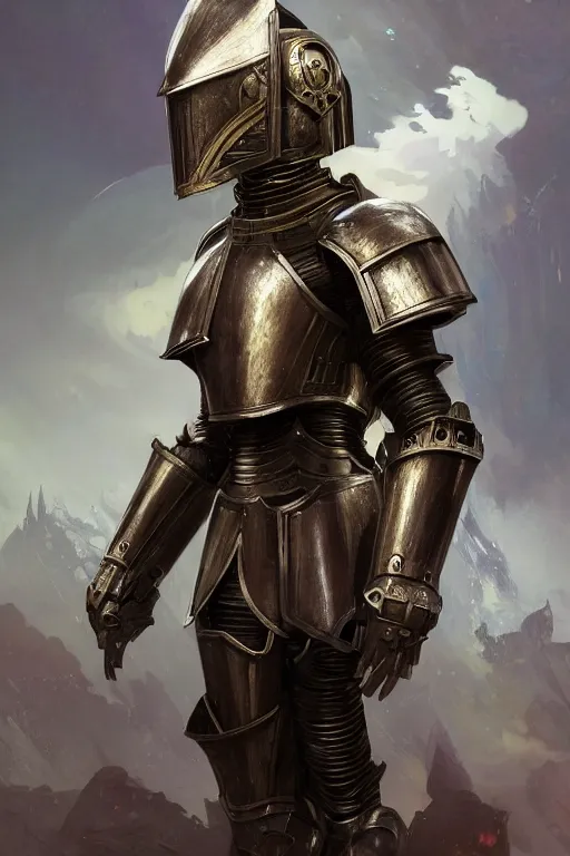 Image similar to beautiful and luxury and holy and elite and dieselpunk young three empire armor knight portrait +shinnyy eyes+front face with light flowing hair, ultradetail face, art and illustration by tian zi and craig mullins and WLOP and alphonse mucha, fantasy, intricate complexity, human structure, human anatomy, fantasy character concept, watermark, blurry, hyperrealism 8k