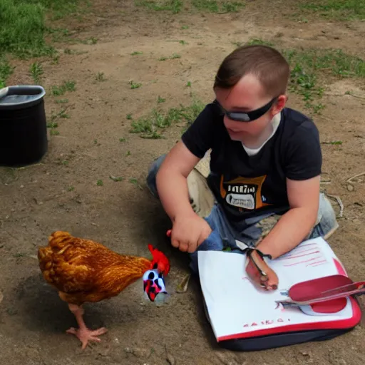 Image similar to human of chicken intelligence