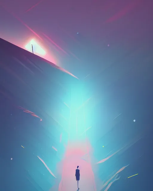 Image similar to latent space between consciousness and subconsciousness, sylvain sarrailh, delirium, artstation