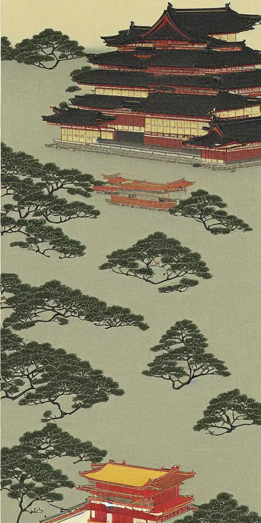 Image similar to Tang dynasty,Kawase Hasui