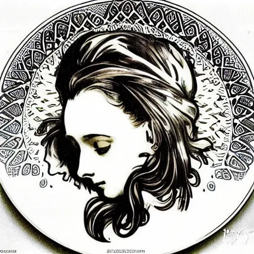 Image similar to most attractive cup of flat white coffee ever alphonse mucha