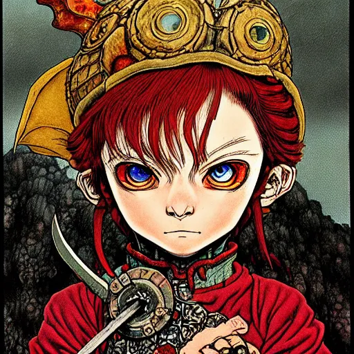 Prompt: prompt : portrait of dungeon and dragons character painted in miyazaki color style drawn by katsuhiro otomo and takato yamamoto, inspired by fables, china doll face, smooth face feature, intricate oil painting, high detail, sharp high detail, manga and anime 2 0 0 0