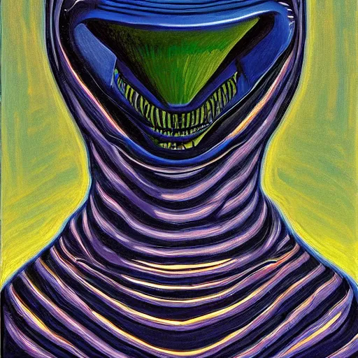 Image similar to alien by wayne thiebaud